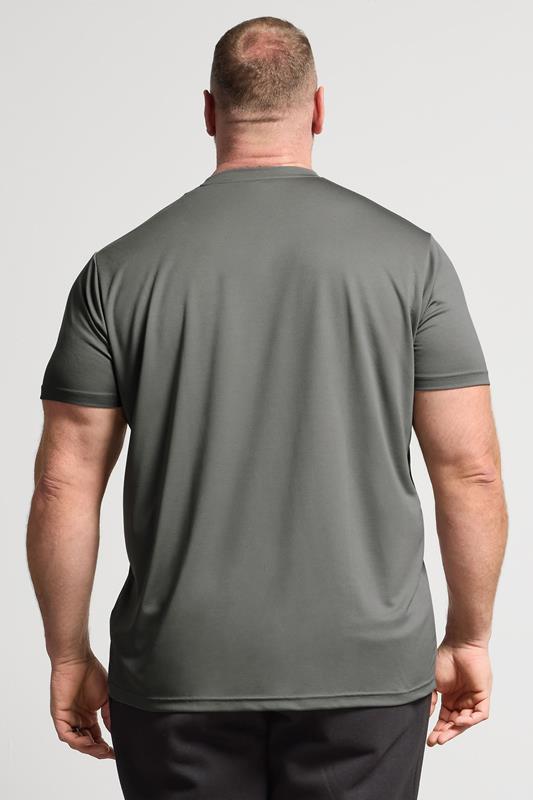IronRhino Big & Tall Grey Branded Performance T-Shirt | BadRhino 2