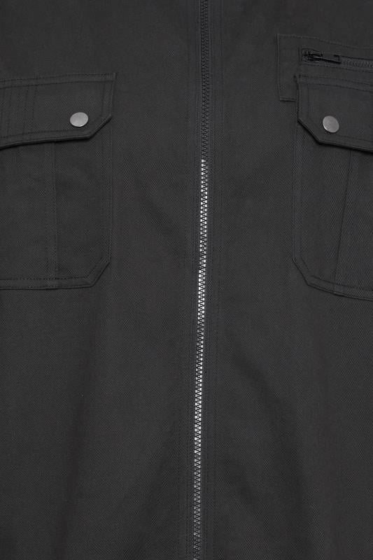 BadRhino Big & Tall Black Zip Through Jacket | BadRhino 4