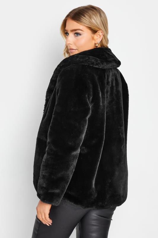 Buy RSVP by Nykaa Fashion Black Solid Full Sleeved Fur Jacket Online