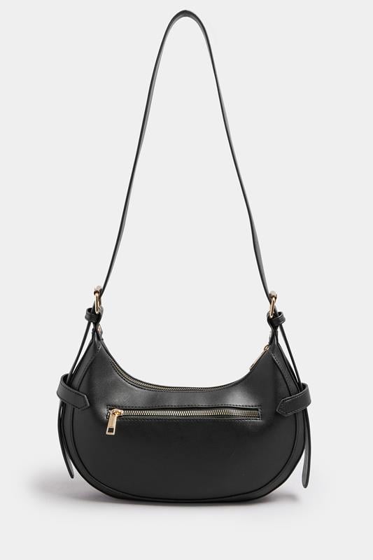 Black Buckle Shoulder Bag