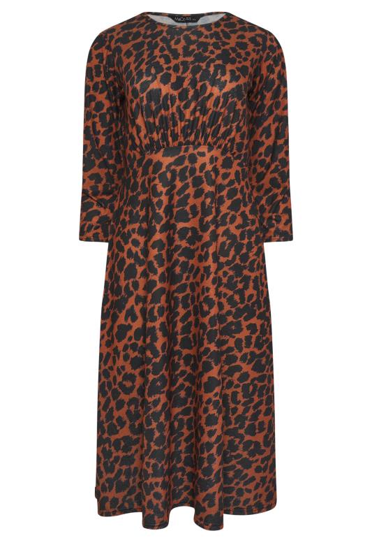 M&Co Brown Leopard Print Midaxi Dress | M&Co