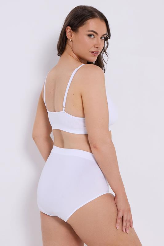 YOURSET 2 PACK Plus Size Black & White Seamless Padded Bralettes | Yours Clothing 6