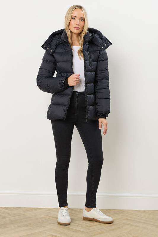 LTS Tall Black Padded Ski Coat | Long Tall Sally 2