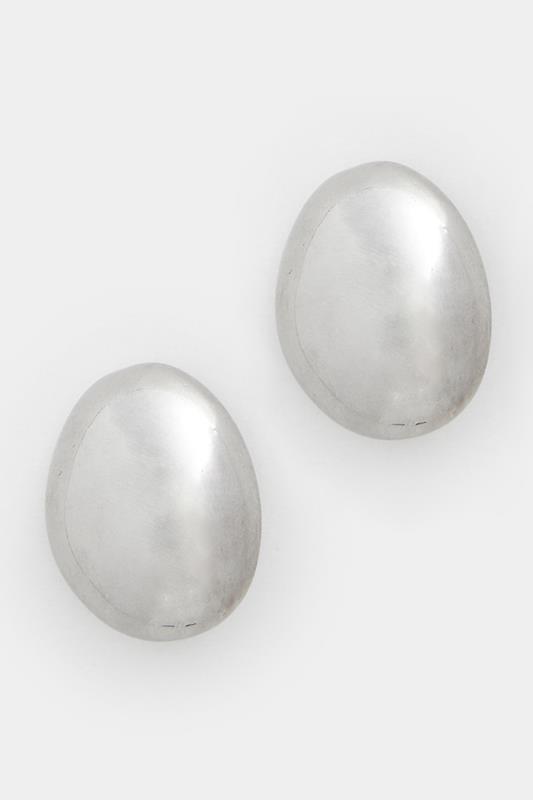 Silver Tone Statement Stud Earrings | Yours Clothing 4