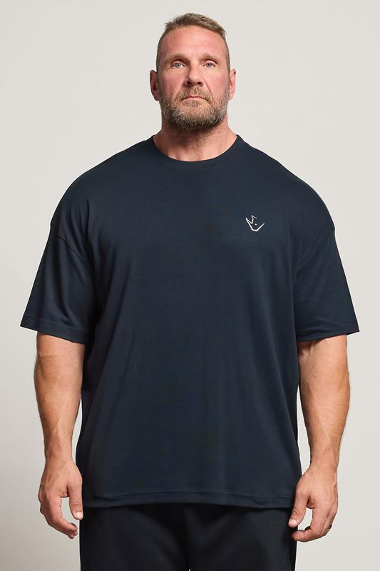 IronRhino Big & Tall Navy Blue 'Rest Day' T-Shirt | BadRhino 1