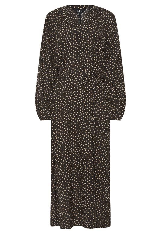 LTS Tall Women's Black Spot Print Maxi Dress | Long Tall Sally 5