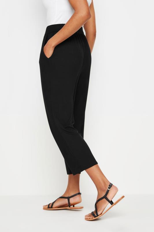 M&Co Black Cropped Jersey Hareem Trousers | M&Co 3