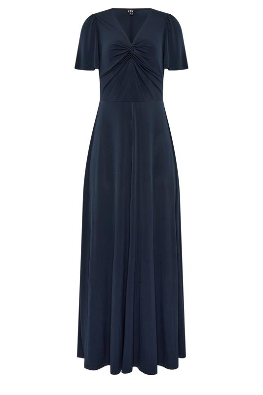 LTS Tall Women's Navy Blue Twist Front Maxi Dress | Long Tall Sally 5