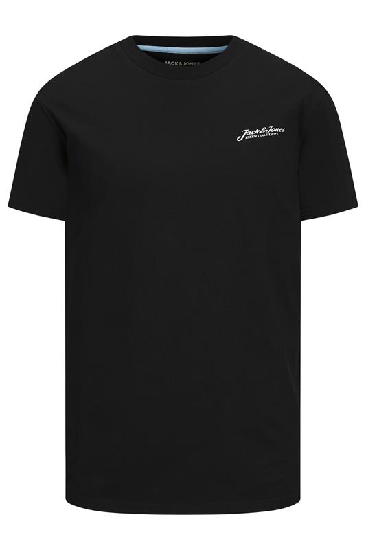 JACK & JONES Big & Tall Light blue & Black Core T-Shirts | BadRhino 8