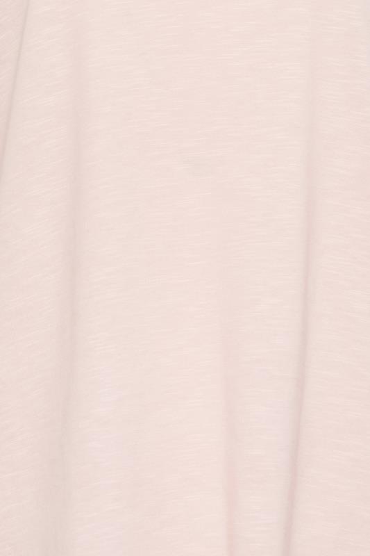 M&Co Light Pink V-Neck Cotton T-Shirt | M&Co 5