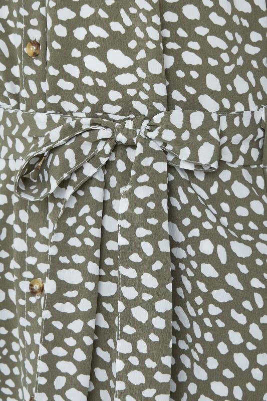 M&Co Green Spot Print Shirt Dress | M&Co 5