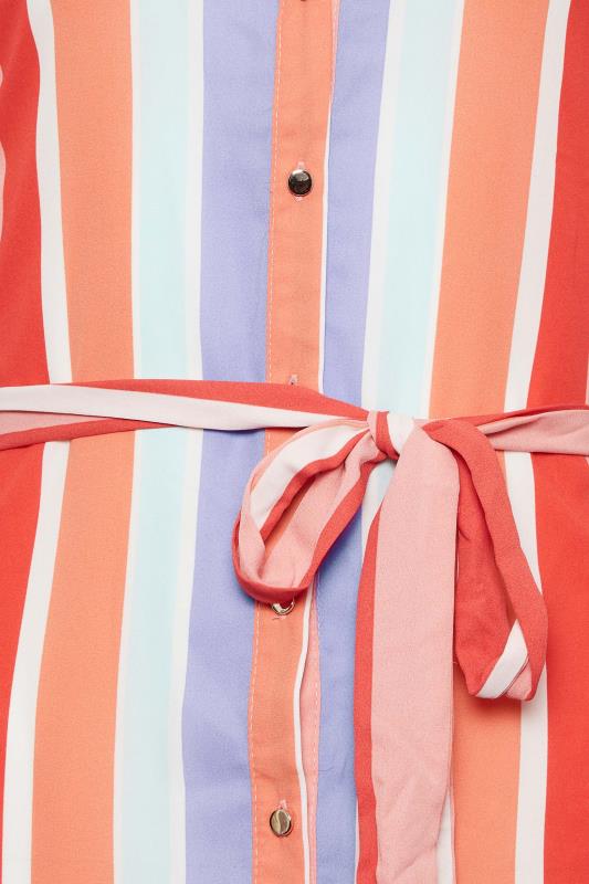 M&Co Pink Stripe Tie Waist Shirt | M&Co 5