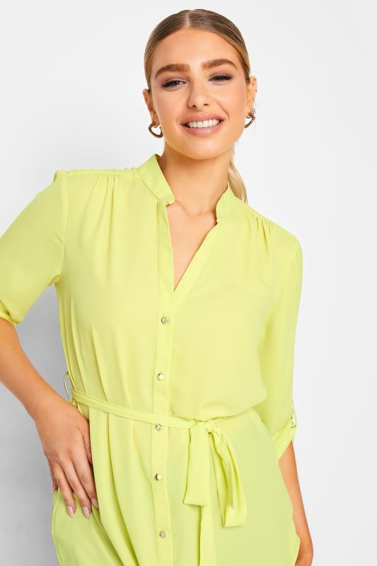 M&Co Lime Green Tie Waist Blouse | M&Co 4
