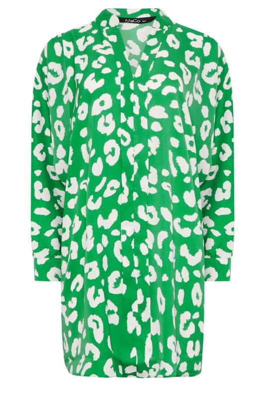 M&Co Green Leopard Print Blouse  | M&Co 6