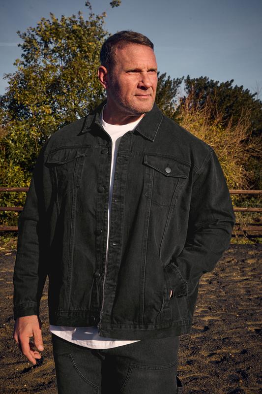 BadRhino Big & Tall Black Denim Jacket