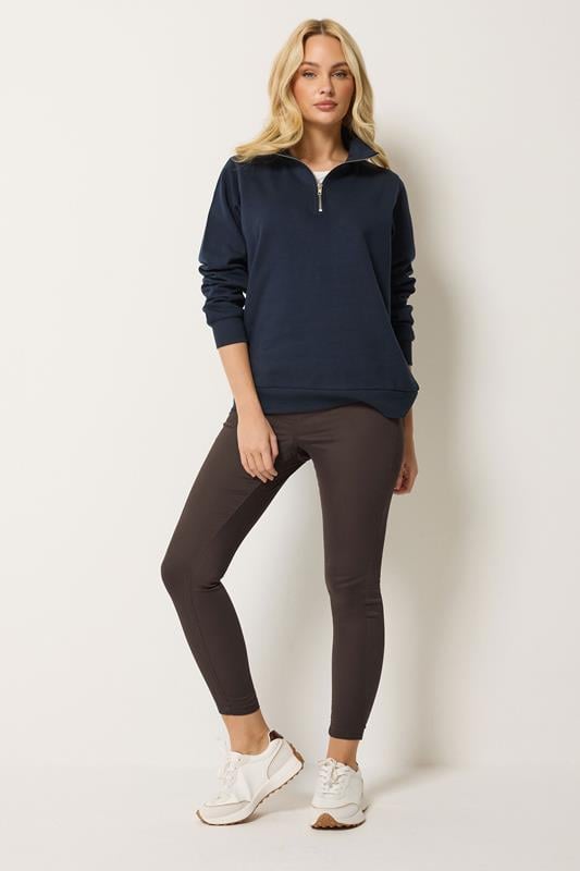 M&Co Chocolate Brown Skinny Jeggings | M&Co 1