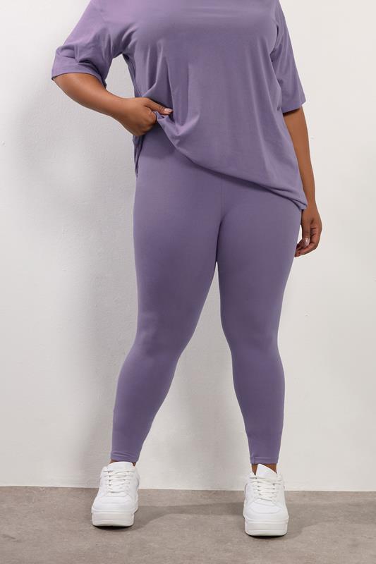  YOURS Curve Purple Leggings