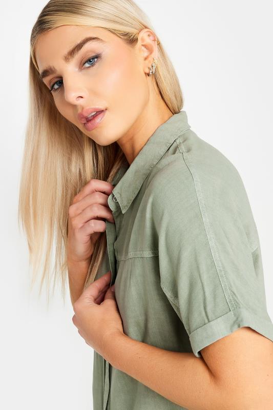 M&Co Sage Green Short Sleeve Shirt | M&Co 4