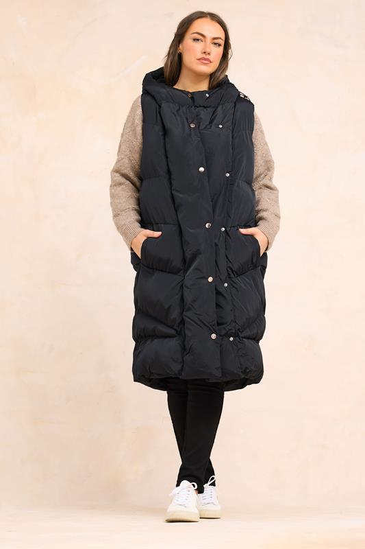 EVANS Plus Size Black Padded Gilet | Evans 2