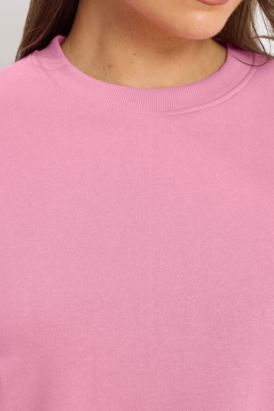 YOURSET Plus Size 2 PACK Black & Pink Sweatshirts | Yours Clothing 7