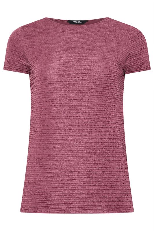 LTS Tall Blush Pink Textured Slash Neck Top | Long Tall Sally 5