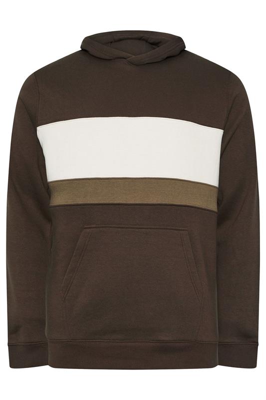 BadRhino Big & Tall Brown Cut & Sew Hoodie | BadRhino 6