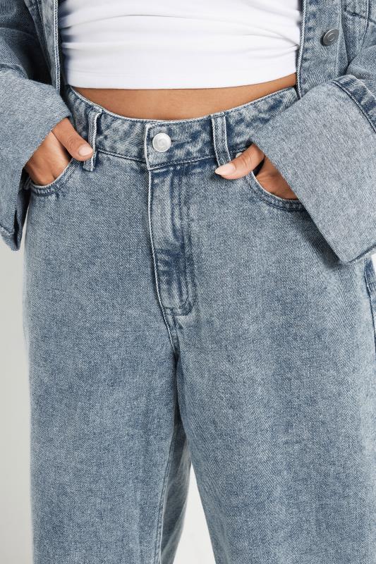 PixieGirl Petite Women's Blue Wash Denim Turn Up Jeans | PixieGirl 4