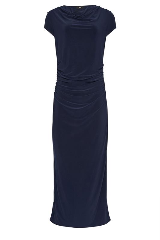 LTS Tall Women's Navy Blue Cowl Neck Maxi Dress | Long Tall Sally 5