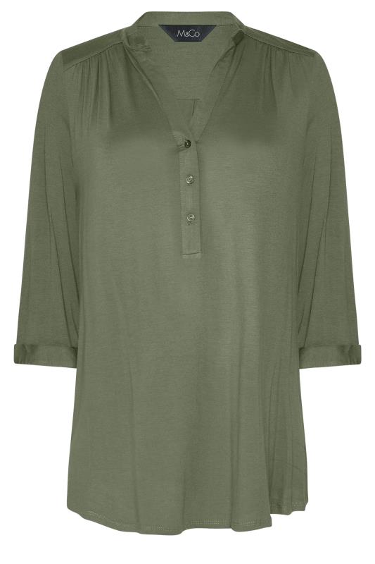 M&Co Green Placket Jersey Shirt | M&Co 6