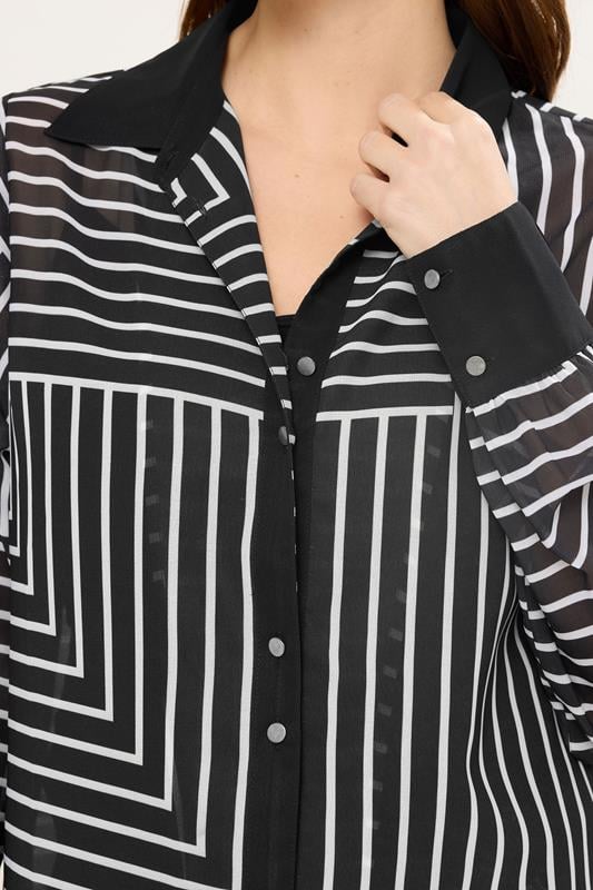 STAR Black Abstract Stripe Shirt | StarByJM 5