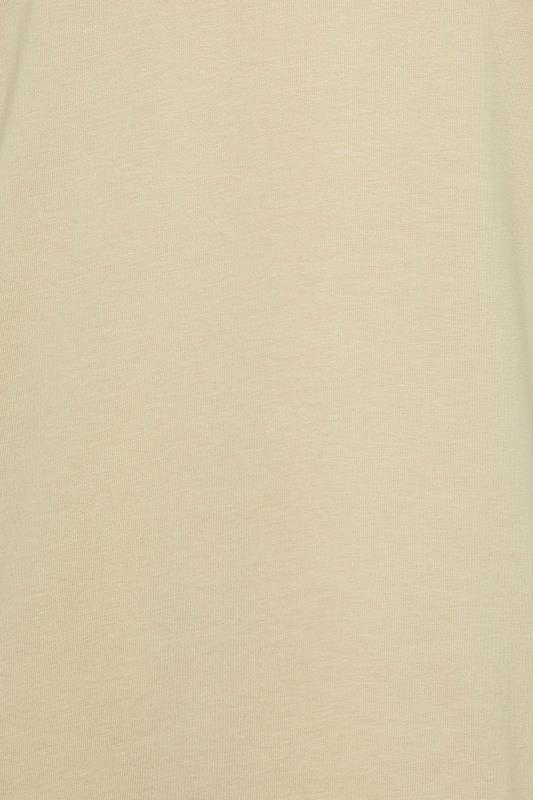 M&Co Beige Brown Turtle Neck Long Sleeve Cotton Blend Top | M&Co 5