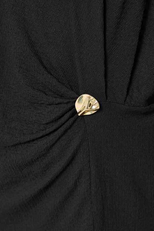 YOURS Plus Size Black Grown On Sleeve Top | Yours Clothing 4