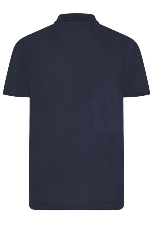 BadRhino 3 Pack Black & Navy Blue Plain Polo Shirts | BadRhino 7