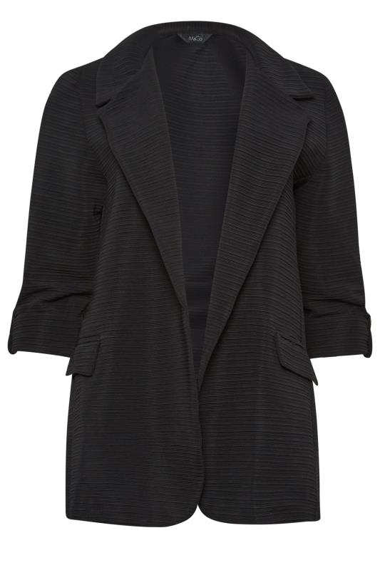 M&Co Black Textured Blazer | M&Co 6