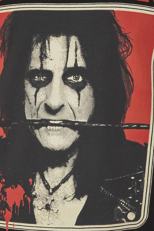BadRhino Big & Tall Black Alice Cooper Graphic T-Shirt | BadRhino 7