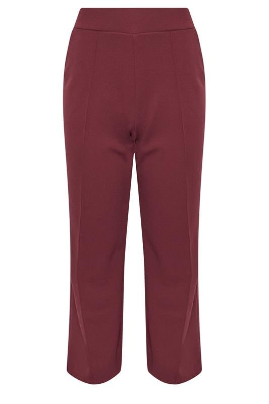 M&Co Petite Berry Red Pintuck Trousers | M&Co 6