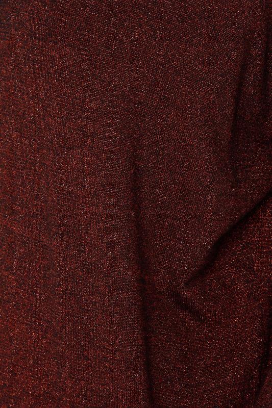 M&Co Red Glitter Cut Out Tunic Jumper | M&Co  5