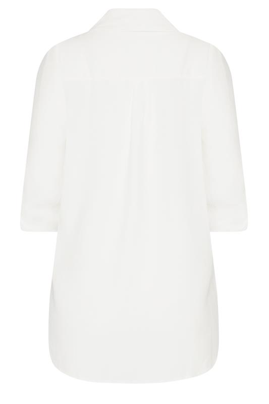 M&Co White Tab Sleeve Shirt | M&Co 7