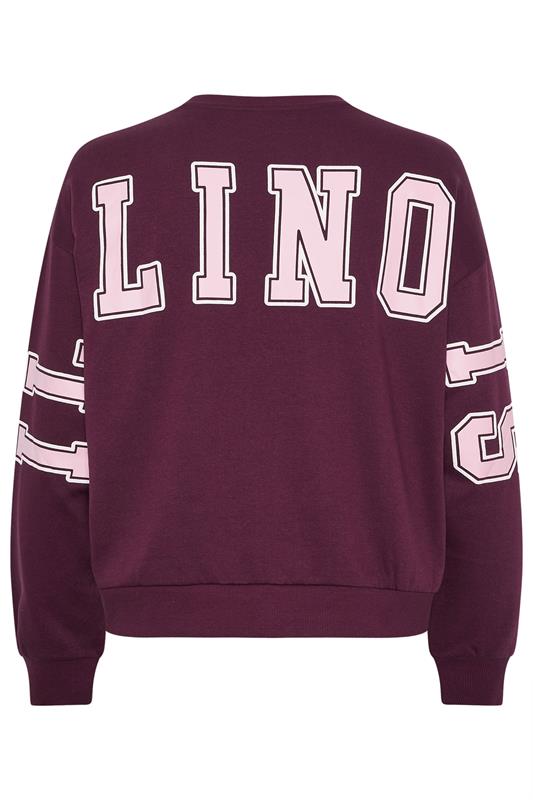 YOURS Plus Size 'Illinois' Red Back Print Sweatshirt | Yours Clothing 7