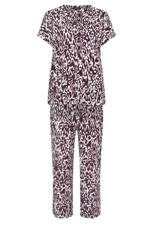 EVANS Plus Size Set Berry Red Ikat Print | Evans 6