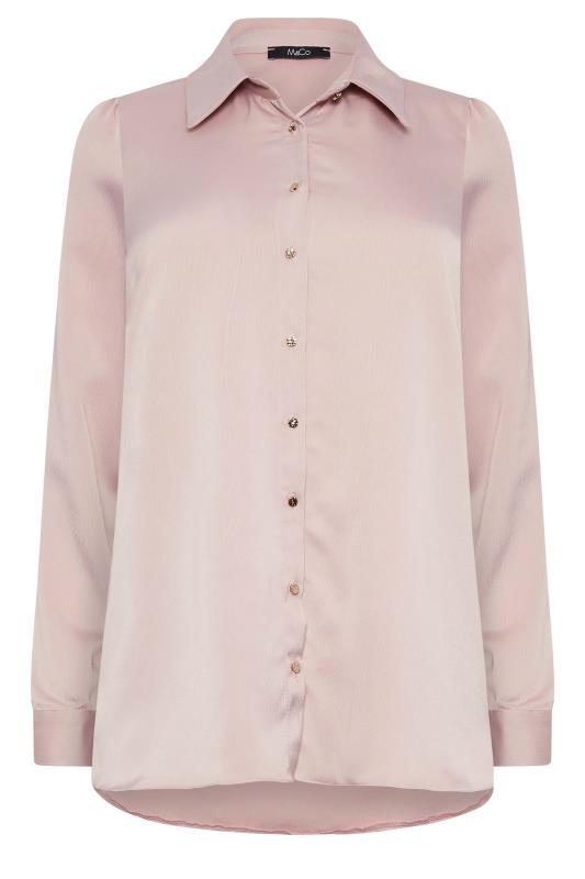 M&Co Pink Button Through Tunic Shirt | M&Co 6