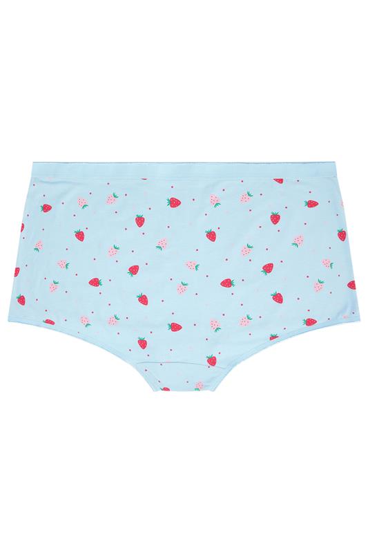 YOURSET 5 PACK Plus Size Blue Berry Print Shorts | Yours Clothing 8