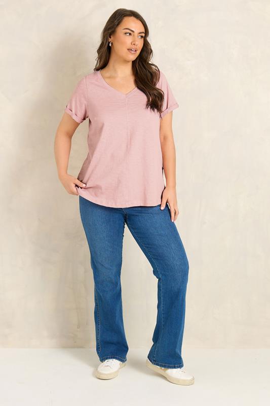 EVANS ESSENTIAL 4 Pack Pink & Blue T-Shirts | Evans 2