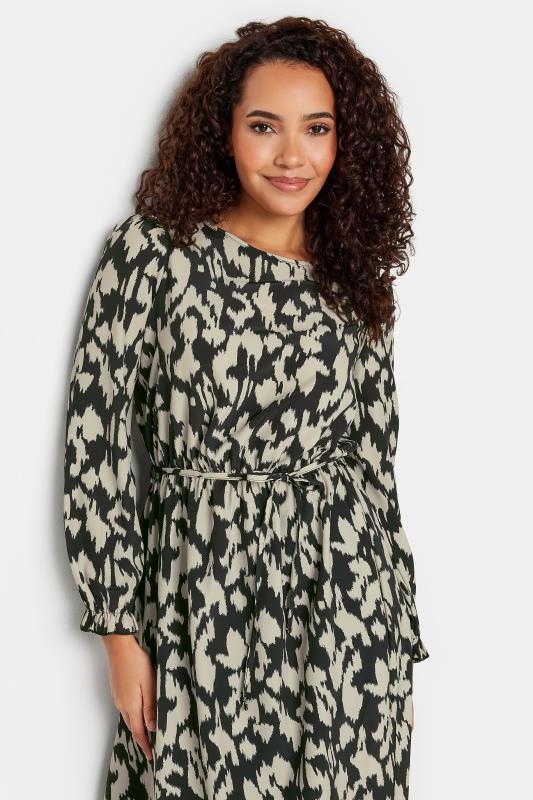 M&Co Green Abstract Print Smock Dress | M&Co 4