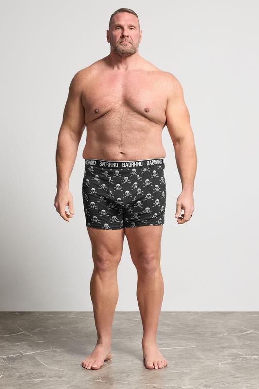 BadRhino Big & Tall 3 PACK Black Skull Boxers | BadRhino 2