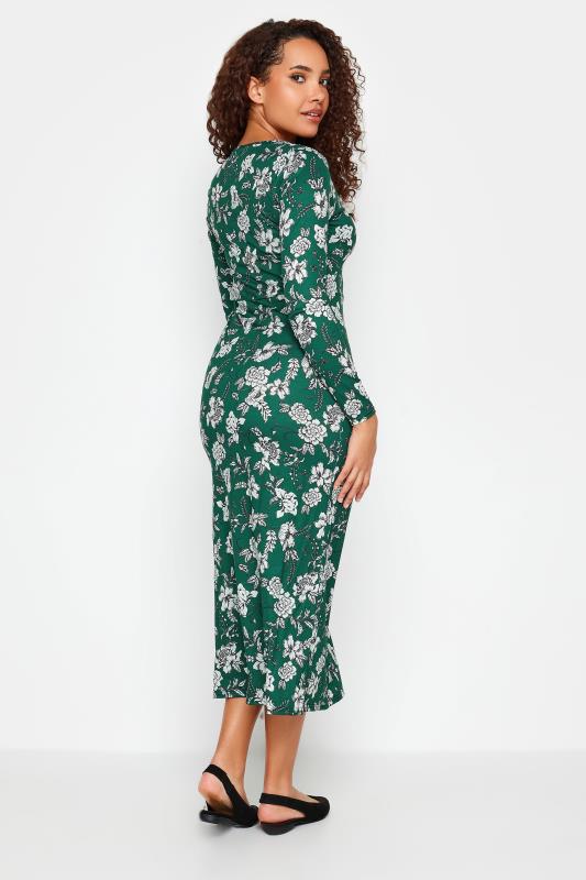 M&Co Green Floral V-Neck Midi Dress | M&Co  3