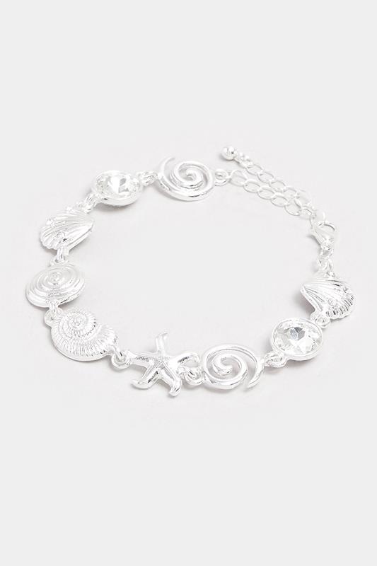  Yours Silver Tone Shell Charm Bracelet