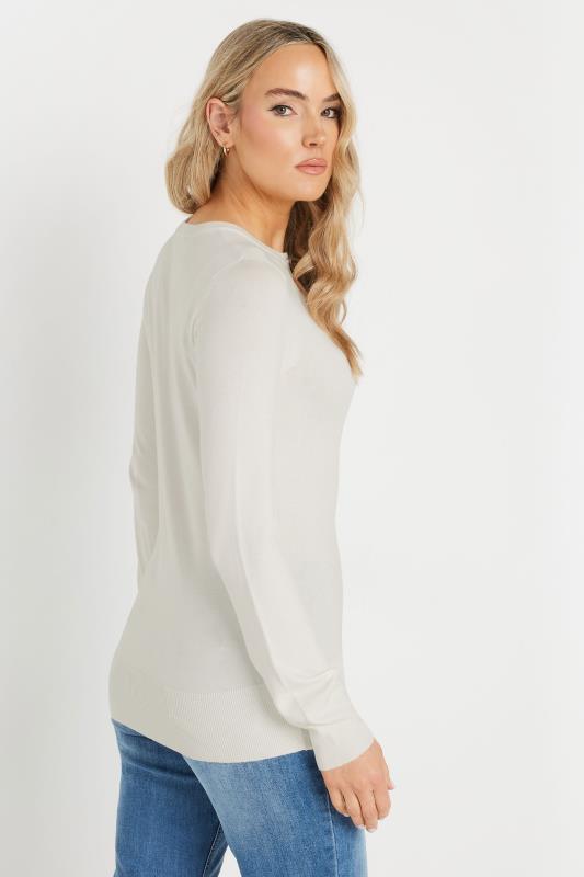 LTS Tall Ivory White Pearl Button Cardigan | Long Tall Sally 5