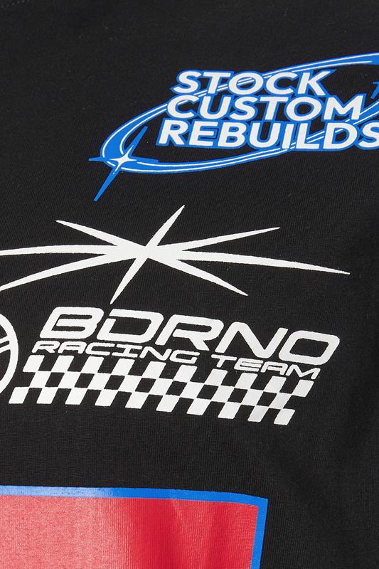 BadRhino Big & Tall Black Long Sleeve Racing Graphic T-shirt | BadRhino 8