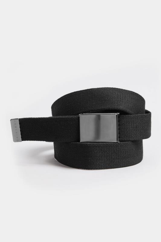 BadRhino Black Canvas Webbing Belt | BadRhino 1